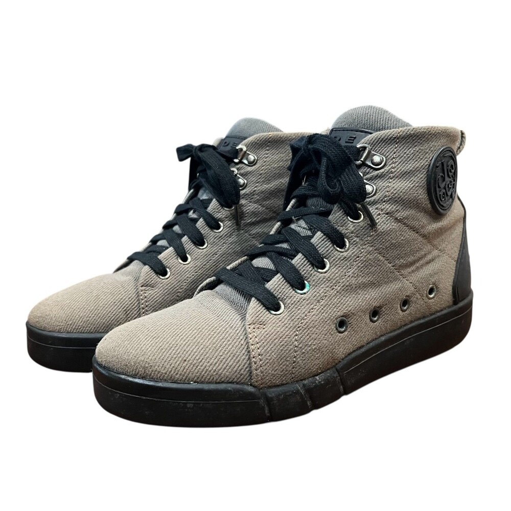 Deja Shoe Women's Ecosneak High-Top Sneaker Bootie Size US 7 Taupe Canvas